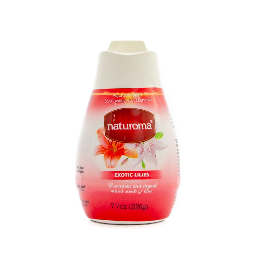 naturoma air freshener solid gel 220g exotic lilies   front 1