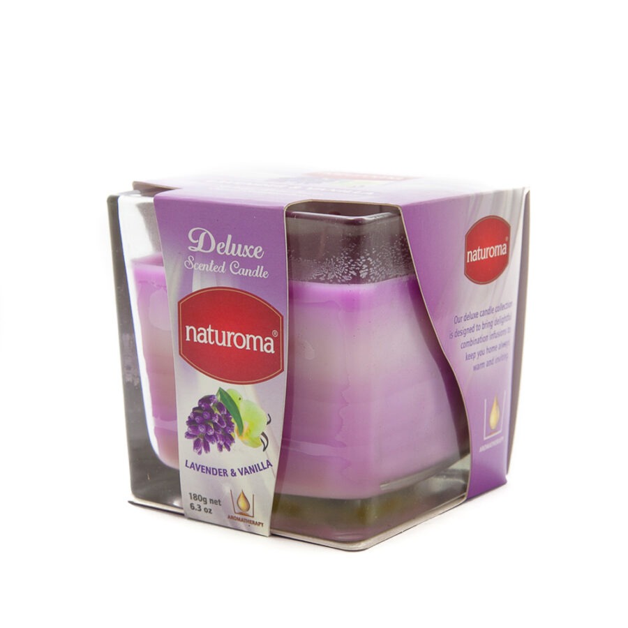 natoroma scented candle lavender vanilla angle