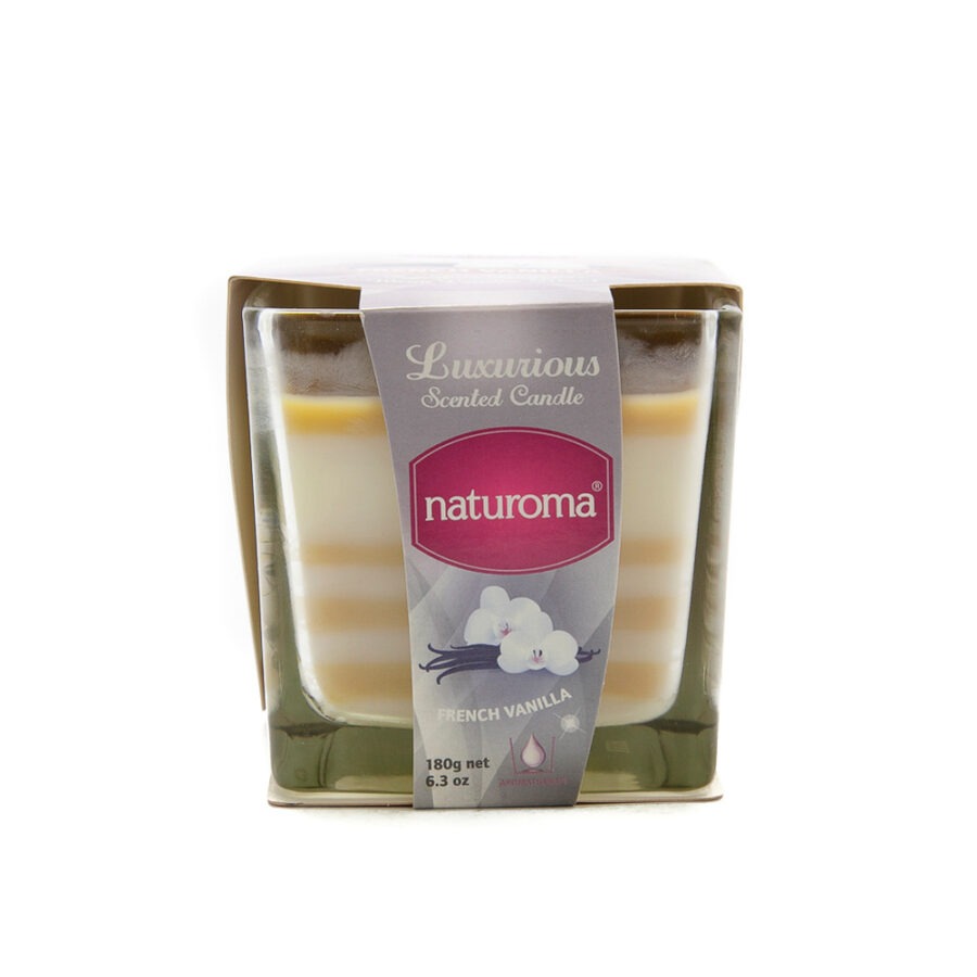 naturoma scented candle french vanilla
