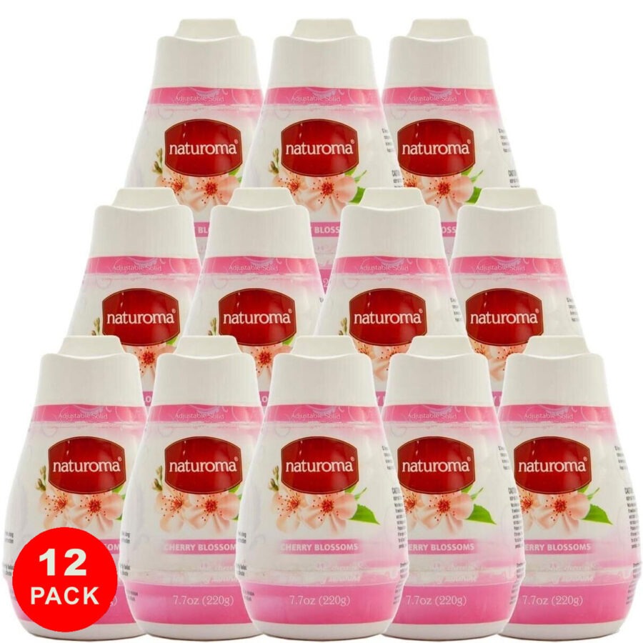 naturoma air freshener solid gel 12 x 220g cherry blossoms