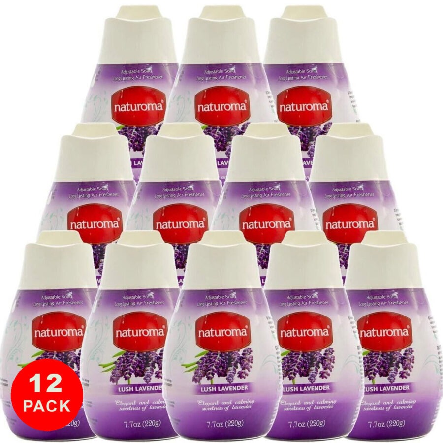 naturoma solid gel air freshener 12 x 220g lush lavender