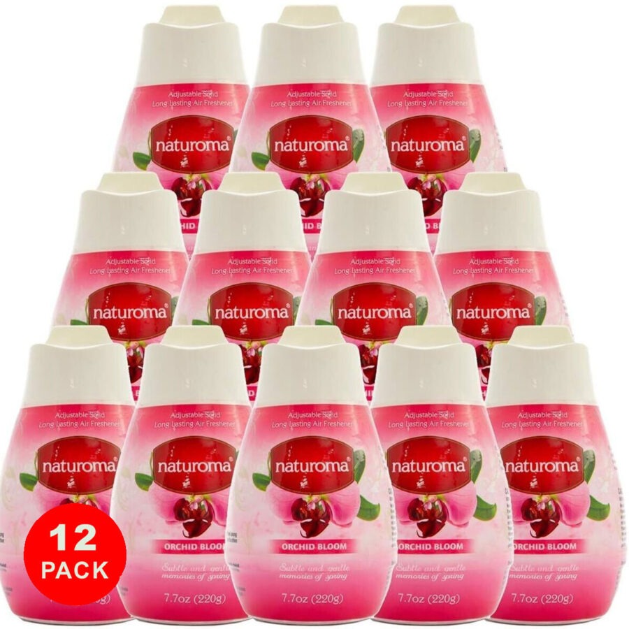 naturoma solid gel air freshener 12 x 220g orchid bloom