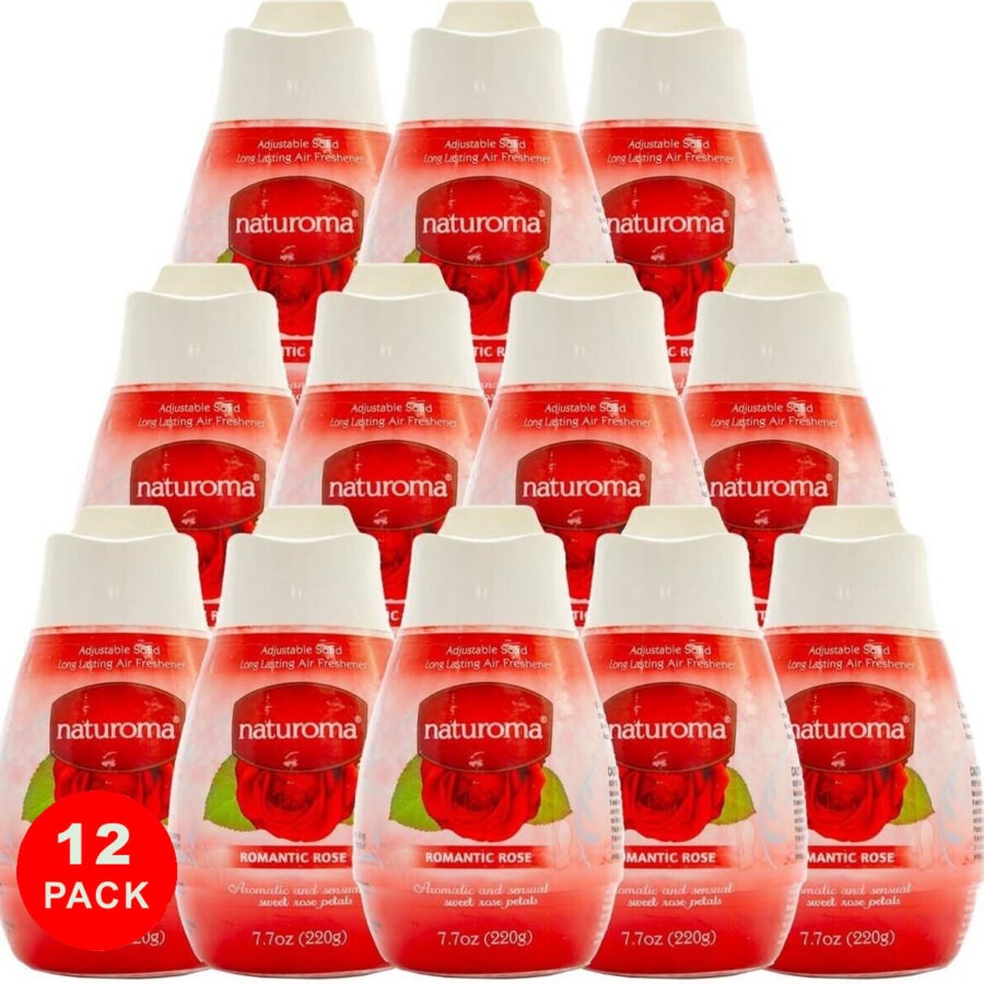 naturoma solid gel air freshener 12 x 220g romantic rose