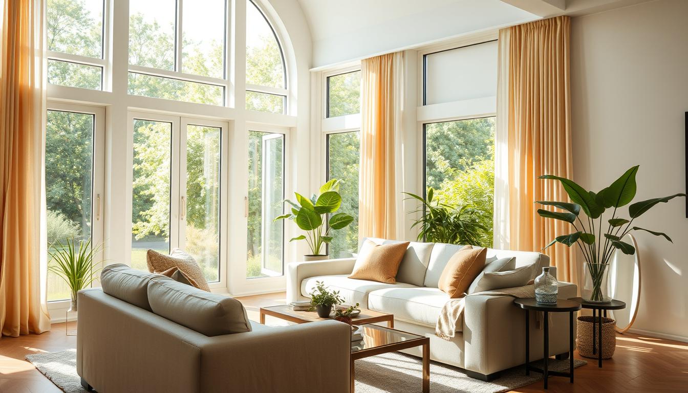 Bright, fresh-looking room with lemongrass air freshener visible