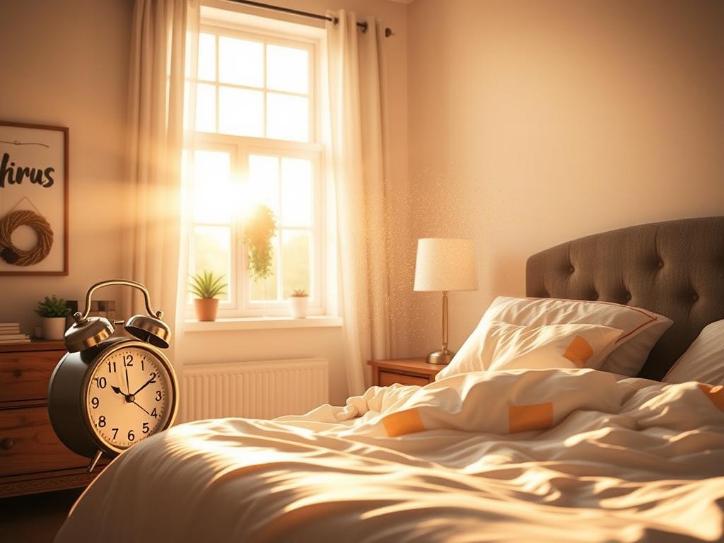 Morning routine with Citrus Blast Air Freshener showing energy boost to start the day