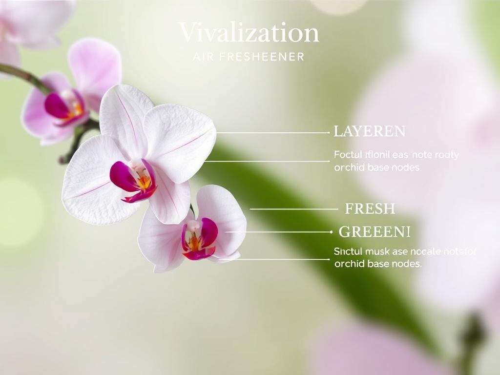 Orchid Bloom Air Freshener fragrance notes visualization